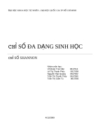 Chỉ số đa dạng sinh học