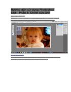 Hướng dẫn sử dụng Photoshop CS5 Phần 5 Chỉnh sửa ảnh