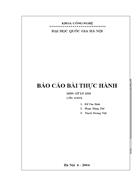 Báo cáo bài thực hành môn xử lý ảnh