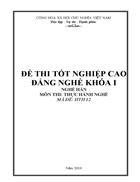 Đề thi nghề hàn 12