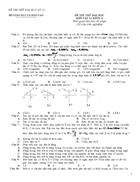 Đề thi thử Đại học môn Lý 49