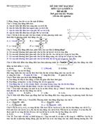 Đề thi thử Đại học môn Lý 60