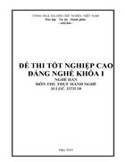 Đề thi nghề hàn 10