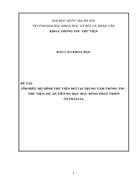 Tìm hiểu mô hình thư viện mở tại trung tâm thông tin thư viện dự án tiền du học học bổng phát triên ôxtrâylia