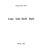 Lược Giải Kinh Dịch