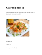 Gà rang mới lạ