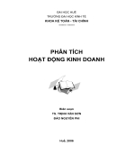 Phân tích hoạt động kinh doanh