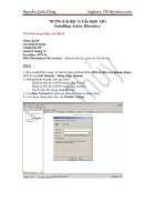 Lab Cấu Hình MCSE môn 70 294 Cài đặt và Cấu hình AD