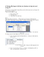 Hướng dẫn Import dữ liệu vào database từ tập tin excel trong C