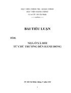 Tiểu luận qlnn về đô thị vấn đề nhà ở xã hội từ chủ trương đến hành động