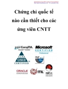 Chứng chỉ quốc tế nào cần thiết cho các ứng viên CNTT