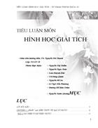 Tieu luan hinh hoc giai tich khoa toan truong dai hoc su pham