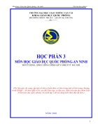 Giáo trình học phần 3 môn giáo dục quốc phòng