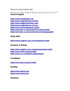 Wedsites for learning English 4 skills