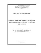 Đề cương Giải pháp marketing góp phần mở rộng thị trường phía nam của công ty cổ phần đồ hộp hạ long