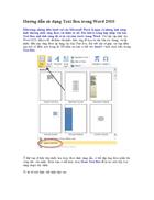 Huong dan su dung Text Box trong Word 2010