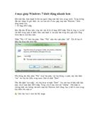 4 mẹo giúp Windows 7 khởi động nhanh hơn