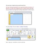 Thay màu giữa các dòng khác nhau trong Microsoft Excel