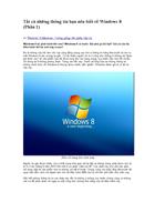 Tất cả những thông tin bạn nên biết về Windows 8 Phần 1