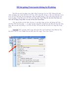 Để bài giảng powerpoint không bị lỗi phông