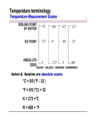 Temperature terminology