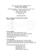 Đề thi tốt nghiệp cao đẳng nghề khóa 2 2008 2011 May thiết kế thời trang Lí thuyết thực hành Hướng dẫn giải 27 2