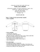 Đề thi tốt nghiệp cao đẳng nghề khóa 2 2008 2011 Thiết kế thời trang Lí thuyết thực hành Hướng dẫn giải 08 2