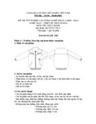 Đề thi tốt nghiệp cao đẳng nghề khóa 2 2008 2011 May thiết kế thời trang Lí thuyết thực hành Hướng dẫn giải 17 2