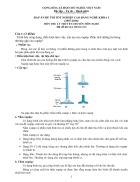 Đáp án lý thuyết công nghệ ô tô 13