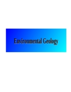 Environmental Geology Chapter 16 Water Pollution