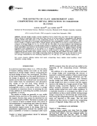 The effects of clay a m e n d m e n t and composting on metal speciation in digested sludge liang qiao