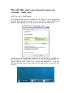 Nhung loi kho chiu nguoi dung thuong gap voi Windows 7 Phan cuoi