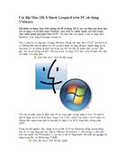 Cai dat Mac OS X Snow Leopard tren PC su dung VMware