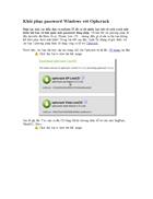 Khoi phuc password Windows voi Ophcrack