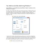 Tuỳ chỉnh các nút bấm chính trong Windows 7