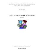 Tin Học ứng dụng và lý thuyết photoshop