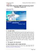 Phat trien ung dung J2ME voi Samsung JaUmi Wireless Toolkit 2 0