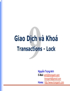 Giao Dịch và Khoá Transactions Lock