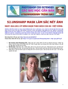 Unsharp mask làm sắc nét ảnh