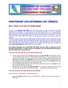 Photoshop cs5 extended các công cụ