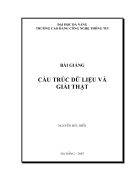 Bài giảng cấu trúc dữ liệu và giải thuật