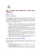 Design and Implement a SQL Server Database