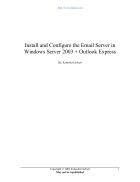 Install and Configure the Email Server