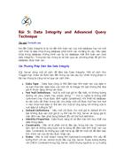 Data Integrity and Advanced Query Technique