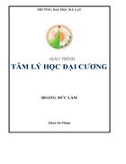 Giáo trình tâm lý học đại cương ĐH Đà Lạt