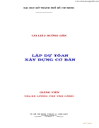 Tai lieu huong dan lap du toan xay dung co ban