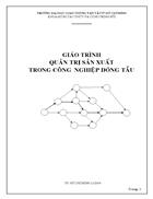 Giáo trình quản trị sản xuất trong ngành công nghiệp đóng tàu