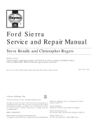 Xe o to Ford Sierra phan Service and Repair Manual