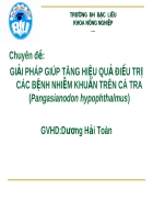 GIẢI PHÁP GIÚP TĂNG HIỆU QUẢ ĐIỀU TRỊ CÁC BỆNH NHIỄM KHUẨN TRÊN CÁ TRA Pangasianodon hypophthalmus