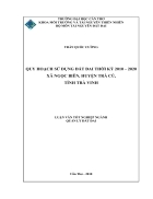 Quy hoạch sử dụng đất đai thời kỳ 2010 2020 xã ngọc biên huyện trà cú tỉnh trà vinh